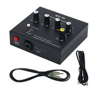ISKDJBJG Preamplificador de MicróFono Balanceado con Ecualizador de 3 Bandas MIC-60 con Cable CC y Cable de 3,5 Mm