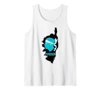 Isla Córcega Mapa Francia Córcega Camiseta sin Mangas
