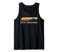 Isla Cristina, España Evergreen Vintage Sunset Camiseta sin Mangas