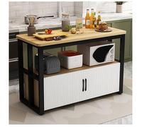 Isla de cocina/Armarios de almacenamiento, despensa, banco de trabajo de varios niveles, mesa de preparación comercial de gran capacidad for cocina, cafetería, jardín(B,70x30cm/27.56x11.81in)