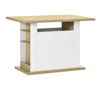 HOMCOM de Cocina para 4 Mueble de Cocina con 4 Puertas Compartimentos Abiertos Estante Ajustable 110x70x755 cm y