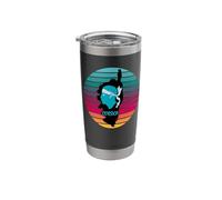 Isla de Córcega Francia con cabeza pirata Córcega Vaso térmico de acero inoxidable de doble pared