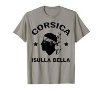 Isla de Córcega Francia Isula Bella con Cabeza Pirata Córcega Camiseta