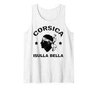 Isla de Córcega Francia Isula Bella con Cabeza Pirata Córcega Camiseta sin Mangas