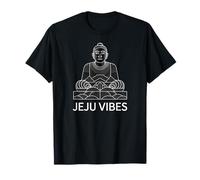 Isla de Jeju, Corea del Sur, diseño de Buda zen de vibraciones pacíficas Camiseta