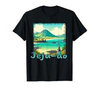 Isla de Jeju Corea Verano y Playa Vacaciones Grunge Camiseta