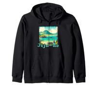 Isla de Jeju Corea Verano y Playa Vacaciones Grunge Sudadera con Capucha