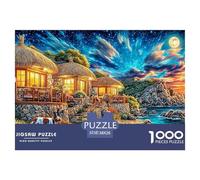 Isla de Jeju Rompecabezas 1000 Piezas,Puzzle Difícil para La Familia - Tiempo De Calidad Y Diversión 38x26cm/1000pcs