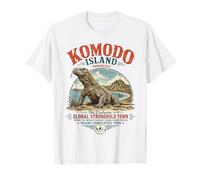Isla de Komodo Indonesia - Vintage Komodo Dragon Capital Camiseta
