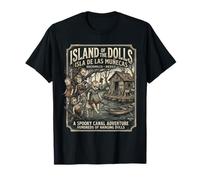 Isla de Las Muñecas Xochimilco Vintage Horror Travel Camiseta