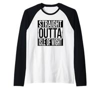 Isla DE Wight Outta Camiseta Manga Raglan