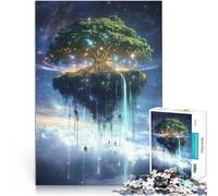Isla del árbol Flotante Puzzle de 2000 Piezas para Adultos Juego Familiar para aliviar el estrés: desafío difícil Una Obra de Arte 70x100cm
