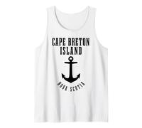 Isla del Cabo Bretón, Nueva Escocia, Anchor, Canada Nautical Camiseta sin Mangas