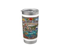 Isla del Caribe Gran Caimán Vaso térmico de acero inoxidable de doble pared