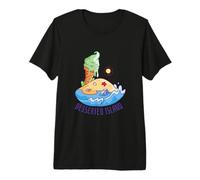 Isla Desierta Postre Divertido en la Playa Helado Camiseta Premium