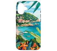Isla Elba Italia Arte Minimalista Carcasa para iPhone 16