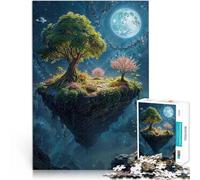 Isla Flotante con árboles Rompecabezas de 1000 Piezas para Adolescentes Juegos Juguetes Regalo con Piezas de Formas aleatorias Que se entrelazan Completamente 38x26cm