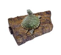 Isla Flotante para Tortugas REPTI-Selva - Talla M, 27x15.5x4.5 cm, Color Marrón