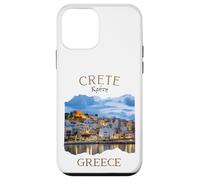 Isla griega Creta Grecia con Rethimno Town Harbour Carcasa para iPhone 12 mini