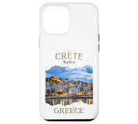 Isla griega Creta Grecia con Rethimno Town Harbour Carcasa para iPhone 12 Pro Max