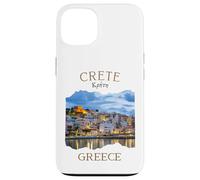 Isla griega Creta Grecia con Rethimno Town Harbour Carcasa para iPhone 13