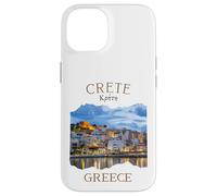Isla griega Creta Grecia con Rethimno Town Harbour Carcasa para iPhone 14