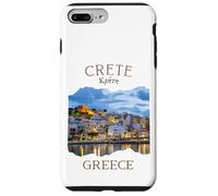 Isla griega Creta Grecia con Rethimno Town Harbour Carcasa para iPhone 7 Plus/8 Plus