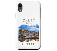 Isla griega Creta Grecia con Rethimno Town Harbour Carcasa para iPhone XR