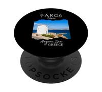 Isla Griega Paros Grecia Grecia Souvenir de vacaciones Mujeres Hombres PopSockets PopGrip Adhesivo