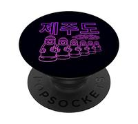 Isla Jeju - Corea del Sur - Estatuas Dol Hareubang PopSockets PopGrip Intercambiable