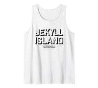 Isla Jekyll Georgia - Jekyll Island GA Block Camiseta sin Mangas