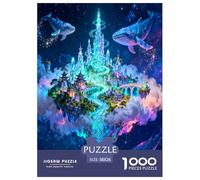 Isla mágica Flotante Puzzle De 1000 Piezas, Moderno DIY,Entretenimiento Creativo para Adultos Y Niños Mayores De 12 Años Un Rompecabezas Desafiante - Decoración del Hogar 38x26cm/1000pcs