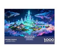 Isla mágica Flotante Puzzle De 1000 Piezas, Moderno DIY,Entretenimiento Creativo para Adultos Y Niños Mayores De 12 Años Imposible Rompecabezas - Obra De Arte 38x26cm/1000pcs