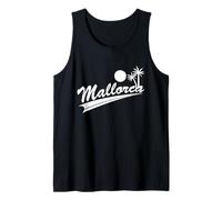 Isla Mallorca con Palmeras Camiseta sin Mangas