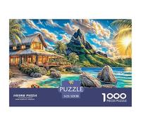 Isla Mauricio Rompecabezas 1000 Piezas para Adultos Y Niños, Puzzle Entretenimiento Creativo En Familia 52x38cm/1000pcs