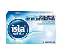 isla med akut Halspastillen, 50 pzas Pastillas