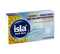 isla med akut Halspastillen Zitrus-Honig-Geschmack, 20 pzas Pastillas