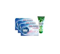 isla med voice - Pastillas para el cuello (3 paquetes de 50 unidades, incluye crema de manos de Vitenda, para ronquera y irritación de las cuerdas vocales, con complejo de hidrogel y musgo islandés)