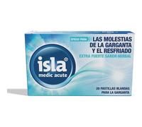 Isla Medic Acute Pastillas Blandas para Garganta Extra Fuerte Herbal 20 pastillas