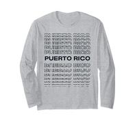 Isla Minimalista - Puerto Rico Moderno Manga Larga