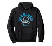 Isla Mujeres México Diseño de cangrejo Sudadera con Capucha