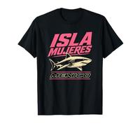 Isla Mujeres México Shark Beach Vintage Travel Camiseta