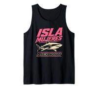 Isla Mujeres México Shark Beach Vintage Travel Camiseta sin Mangas