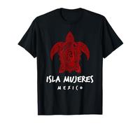 Isla Mujeres Tribal Tortuga Marina Océano Arte Diseño Playa Norte Camiseta