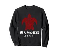 Isla Mujeres Tribal Tortuga Marina Océano Arte Diseño Playa Norte Sudadera