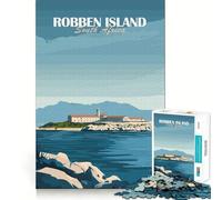 Isla Robben, Sudáfrica Rompecabezas de 1000 Piezas para Adultos y Adolescentes Recuerda armarlo Lentamente Disfruta de un Corte preciso Arte Coleccionable (50x75cm)