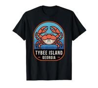 Isla Tybee Georgia Crab Coastal Beach Travel Camiseta