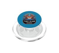 Isla Tybee Georgia Crab Coastal Beach Travel PopSockets PopGrip para MagSafe