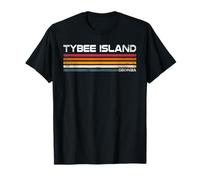Isla Tybee Georgia Retro Island Vacaciones Camiseta