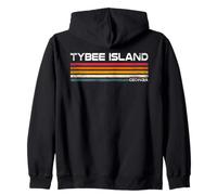 Isla Tybee Georgia Retro Island Vacaciones Sudadera con Capucha